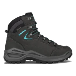 LOWA Boots RENEGADE EVO GTX MID WS - Asphalt/Turquoise Hot