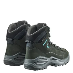 LOWA Boots RENEGADE EVO GTX MID WS - Asphalt/Turquoise Hot