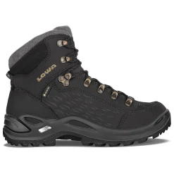LOWA Boots RENEGADE WARM GTX MID WS - BLACK/CHAMPAGNE Outlet